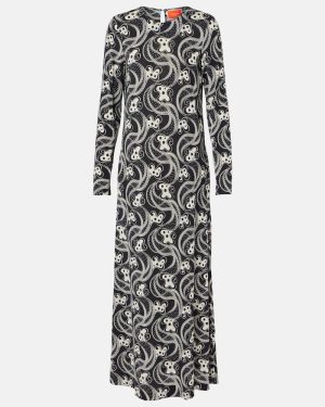La DoubleJ Swing printed jersey midi dress