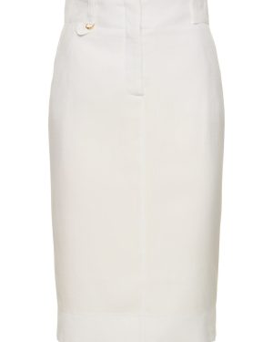 La Jupe Midi Bari Viscose Midi Skirt