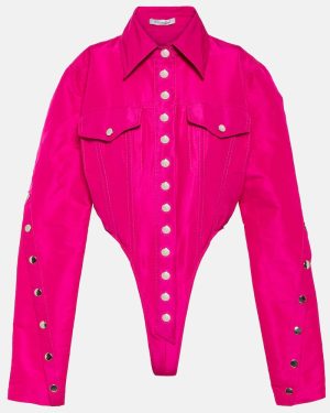 LaQuan Smith Satin corset top