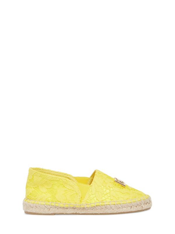 Lace Espadrilles W/ Logo