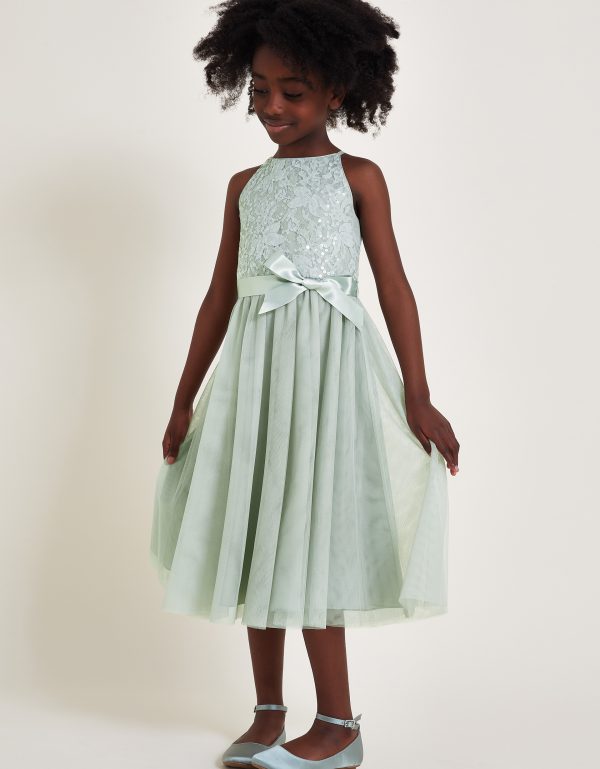 Lacey Sequin Truth Dress Green