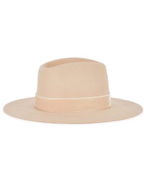 Lack OF Color Benson Tri Sand Wool Felt Fedora - Beige - 57cm