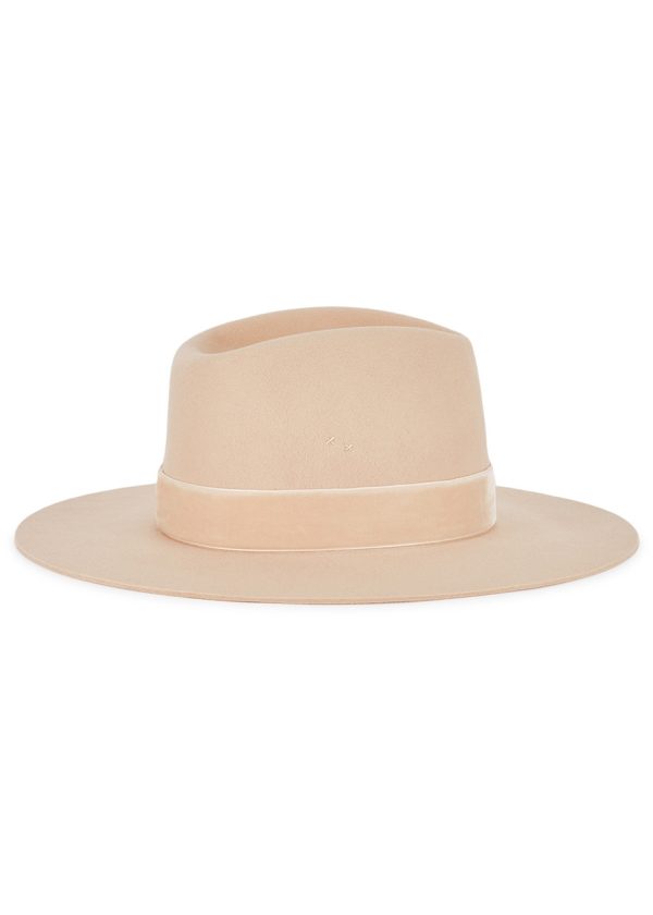 Lack OF Color Benson Tri Sand Wool Felt Fedora - Beige - 57cm