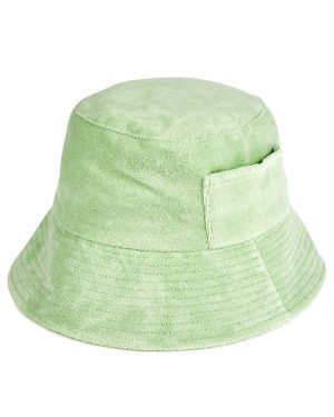 Lack OF Color Green Terry Bucket hat - Mint