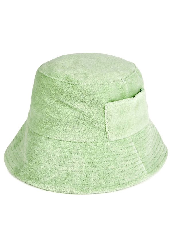 Lack OF Color Green Terry Bucket hat - Mint
