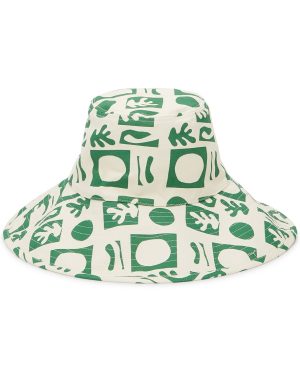 Lack OF Color Holiday Printed Canvas Bucket hat - Green