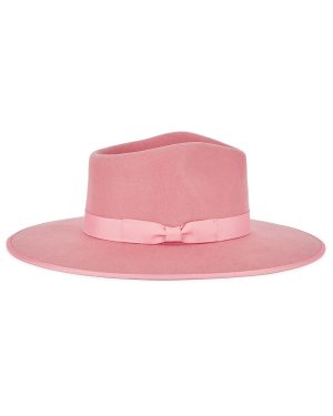Lack OF Color Rose Rancher Pink Wool Felt Fedora - 55cm