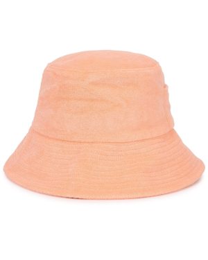 Lack OF Color Wave Peach Terrycloth Bucket hat - S/M