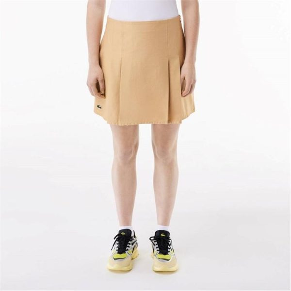Lacoste Short Pleated Skirt - Beige