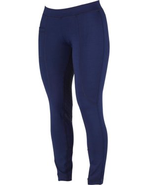 (Ladies 14/32 inch, Navy) Dublin Performance Cool-It Gel Riding Tights