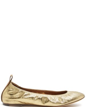 Lanvin Metallic Leather Ballet Flats - Gold - 41 (IT41 / UK8)