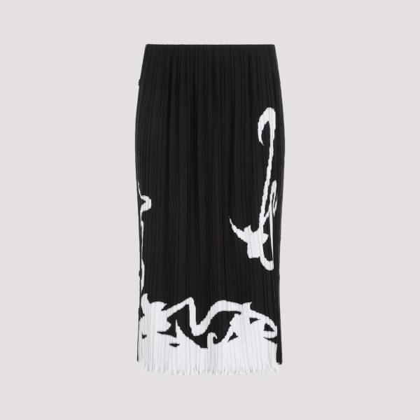 Lanvin Pleated Long Skirt