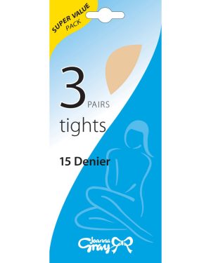 (Large, Black) Joanna Gray Womens/Ladies Tights (3 Pairs)
