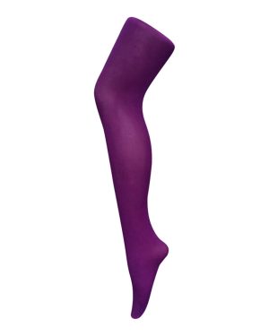 (Large, Imperial Purple) Sock Snob Womens 80 Den Opaque Coloured Winter Fashion Tights