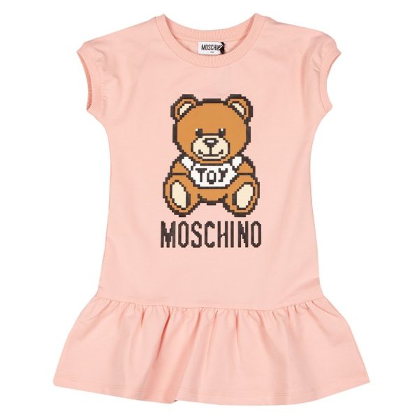 Large Pixel Bear T Shirt Dress