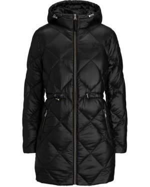 Lauren by Ralph Lauren Belted Quilted Anorak - Black