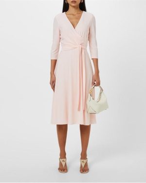 Lauren by Ralph Lauren Carlyna Wrap Dress - Pink