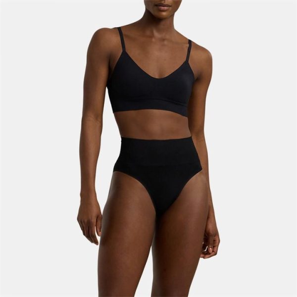 Lauren by Ralph Lauren Unlined Wire Free Seamless Bra - Black