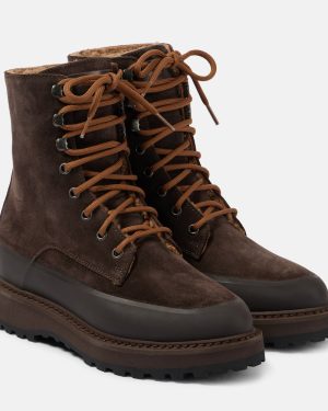 Le Monde Beryl Dolomite suede lace-up boots