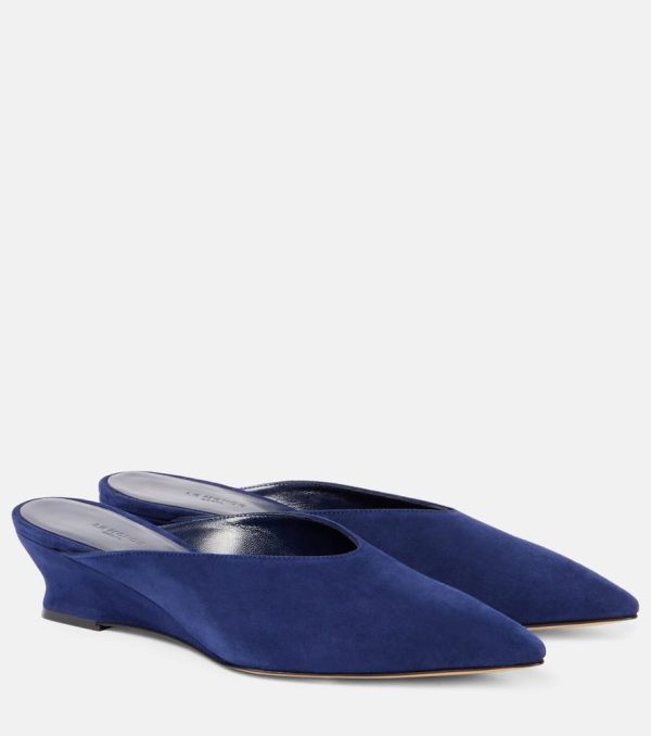 Le Monde Beryl Suede wedge mules