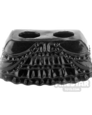 LeYiLeBrick Minifigure Bodywear Layered Ruffle Mini Skirt BLACK