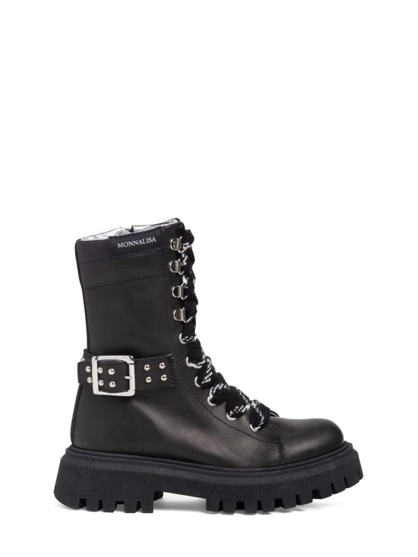 Leather Combat Boots