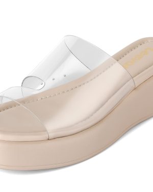 Leevar Wedge Sandals for Women, Soft Memory Foam Padded Platform