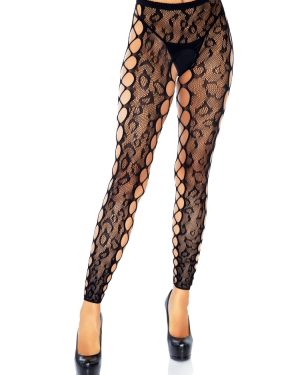 Leg Avenue Footless Crotchless Net Tights