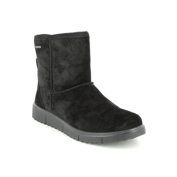 Legero Campania Lo Gtx Black suede Womens ankle boots 2000654-0000 in a Plain Suede Leather in Size 7.5