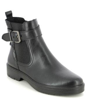 Legero Mystic Gtx Chelsea Black leather Womens Chelsea Boots 2000192-0100 in a Plain Leather in Size 7.5