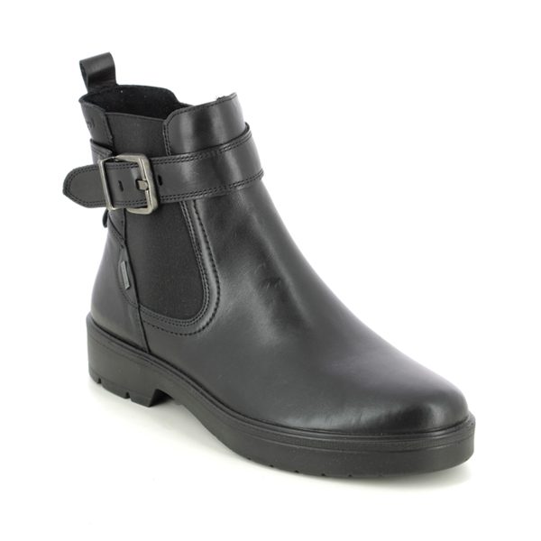 Legero Mystic Gtx Chelsea Black leather Womens Chelsea Boots 2000192-0100 in a Plain Leather in Size 7.5