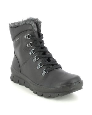 Legero Novara Gtx Black leather Womens Winter Boots 2000530-0100 in a Plain Leather in Size 6