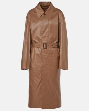Lemaire Belted cotton raincoat