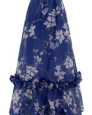 Leo Lin - Paige Ruffled Maxi Skirt - Floral - AU 8 - Only At Moda Operandi