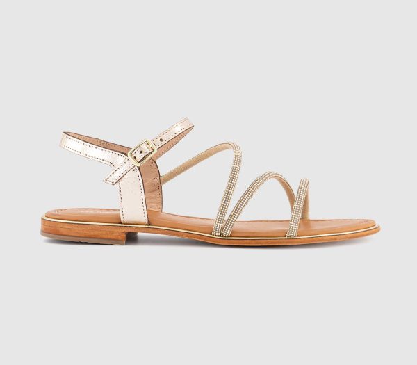 Les Tropeziennes Womens Hactavy Glitter Sandals Gold Multi, 3