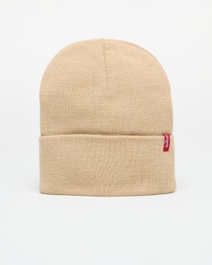 Levi's® Slouchy Red Tab Beanie Beige Universal