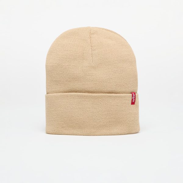 Levi's® Slouchy Red Tab Beanie Beige Universal