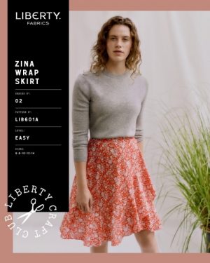 Liberty London Paper Sewing Pattern Zina Wrap Skirt