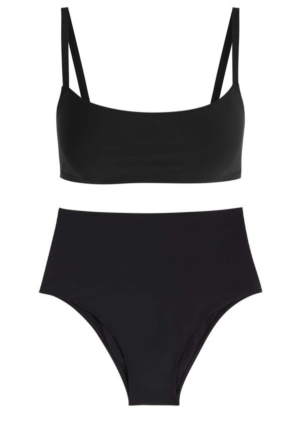 Lido Undici High Waist Bikini - Black - L (UK14 / L)