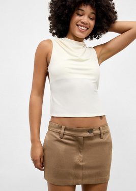 Lioness Mirage Mini Skirt - Brown XS at Urban Outfitters