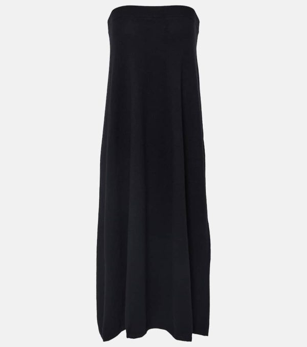 Lisa Yang Dolly strapless cashmere midi dress