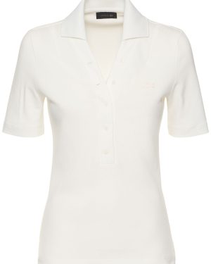 Livana Short Sleeve Cotton Polo Top