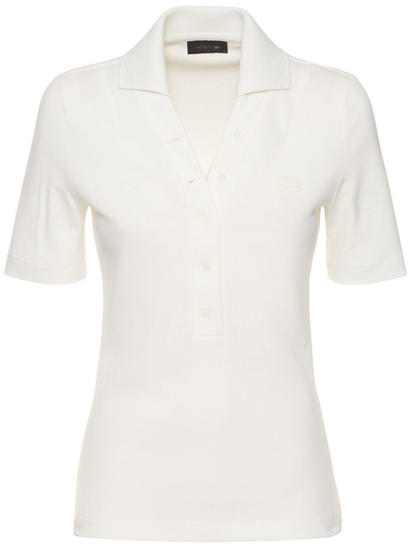 Livana Short Sleeve Cotton Polo Top