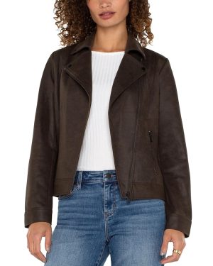 Liverpool Los Angeles Faux Leather Moto Jacket