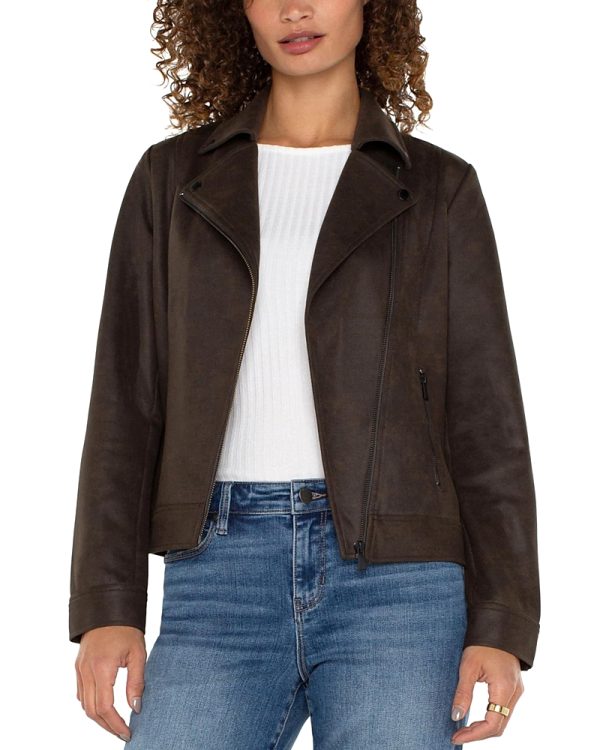Liverpool Los Angeles Faux Leather Moto Jacket