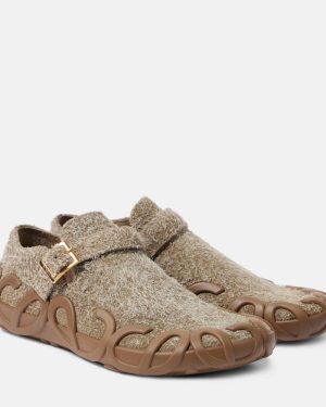 Loewe Brushed suede loafers