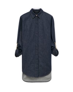 Loewe Denim Chain Shirt Dress