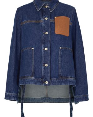 Loewe Two-tone Denim Jacket - Blue - 6