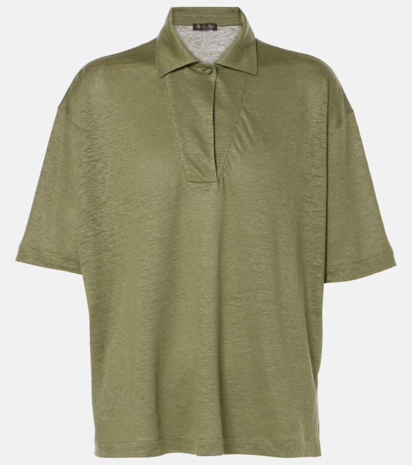 Loro Piana Linen polo top