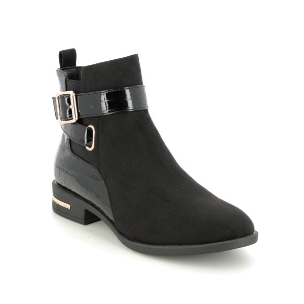 Lotus Laurel Lolita Black Womens ankle boots in a Plain in Size 3